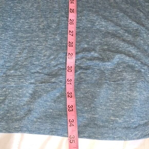 LuLaRoe Simply Comfortable Heathered Blue & Gray Short Sleeve T-Shirt L - Picture 6 of 7